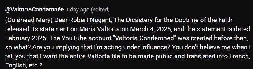 Alexis Maillard's Strange Comments